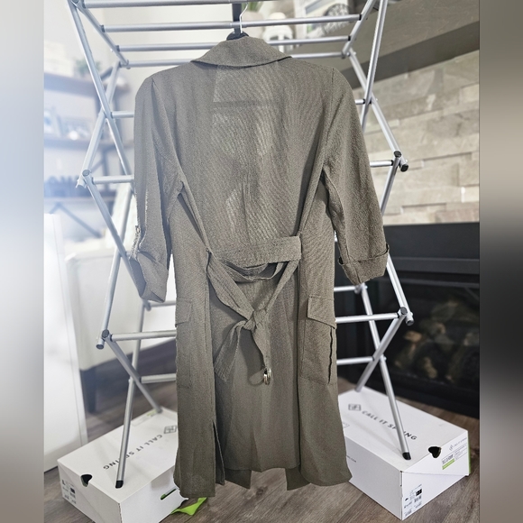 Olive Trench style Jacket from Le Château - Picture 2 of 4